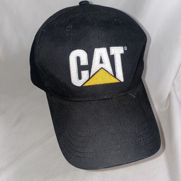 Caterpillar Cap CAT Construction Logo Hat Embroidered Tractor Trucker Equipment - Picture 1 of 9